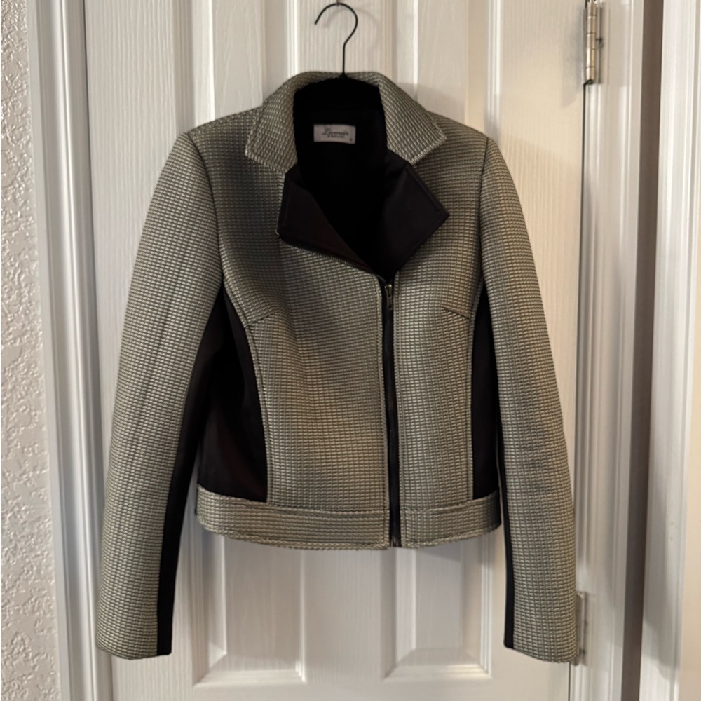 Black and White Blazer Lumiér by Bariano